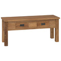 vidaXL Flurbank Teak Massiv 90 x 30 x 40 cm