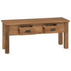 vidaXL Flurbank Teak Massiv 90 x 30 x 40 cm