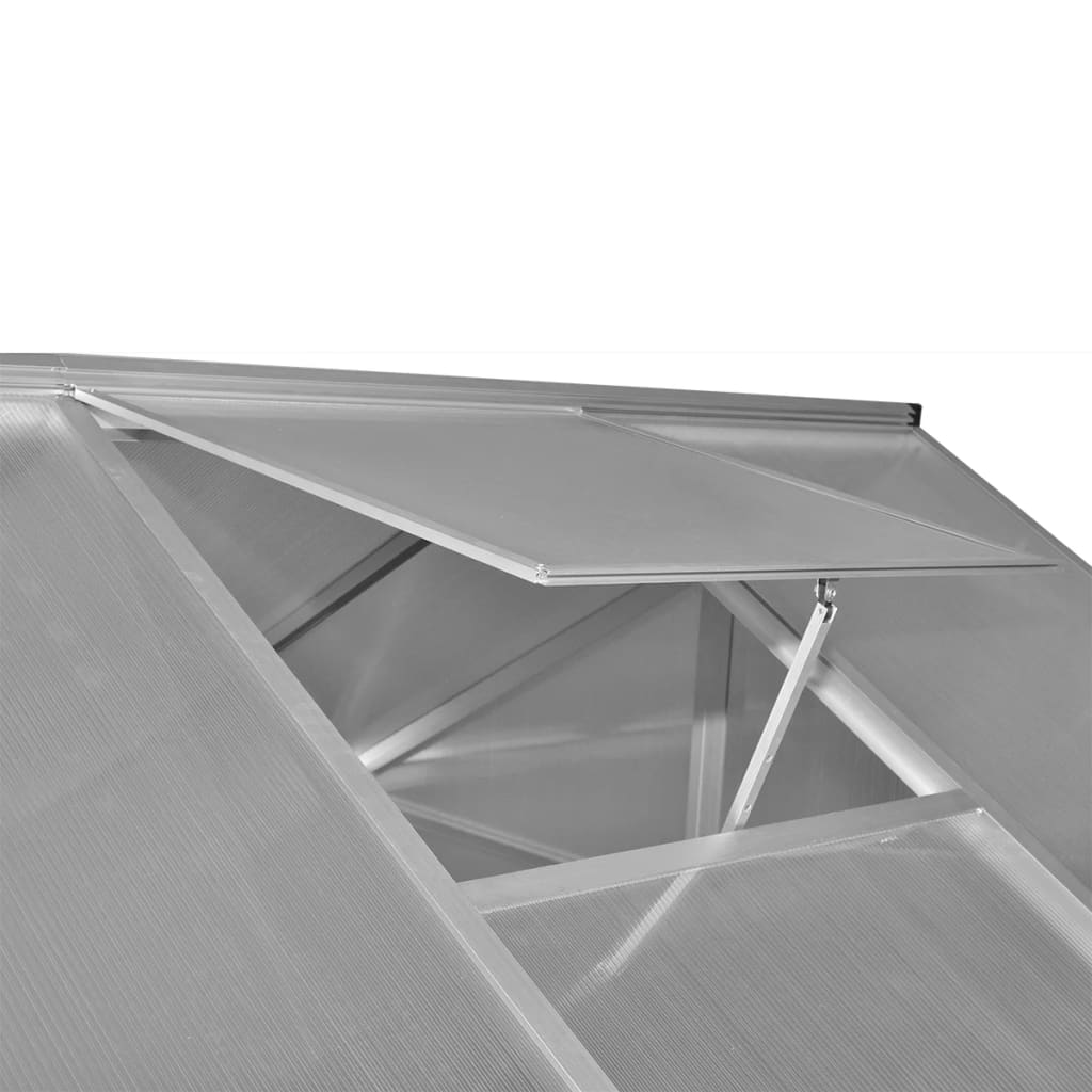 vidaXL Gewächshaus Verstärkt Aluminium 3,46 m³