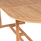 vidaXL 7-tlg. Garten-Essgruppe mit Klappstühlen Massivholz Teak