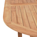 vidaXL 7-tlg. Garten-Essgruppe mit Klappstühlen Massivholz Teak