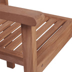 vidaXL Stapelbare Gartenstühle 2 Stk. Massivholz Teak