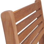 vidaXL Stapelbare Gartenstühle 2 Stk. Massivholz Teak