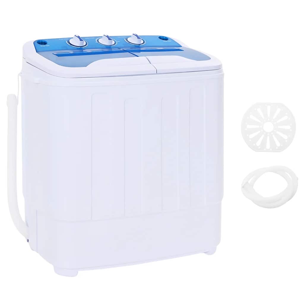 vidaXL Mini-Waschmaschine mit Schleuder und 2 Kammern 5,6 kg