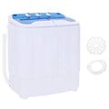 vidaXL Mini-Waschmaschine mit Schleuder und 2 Kammern 5,6 kg