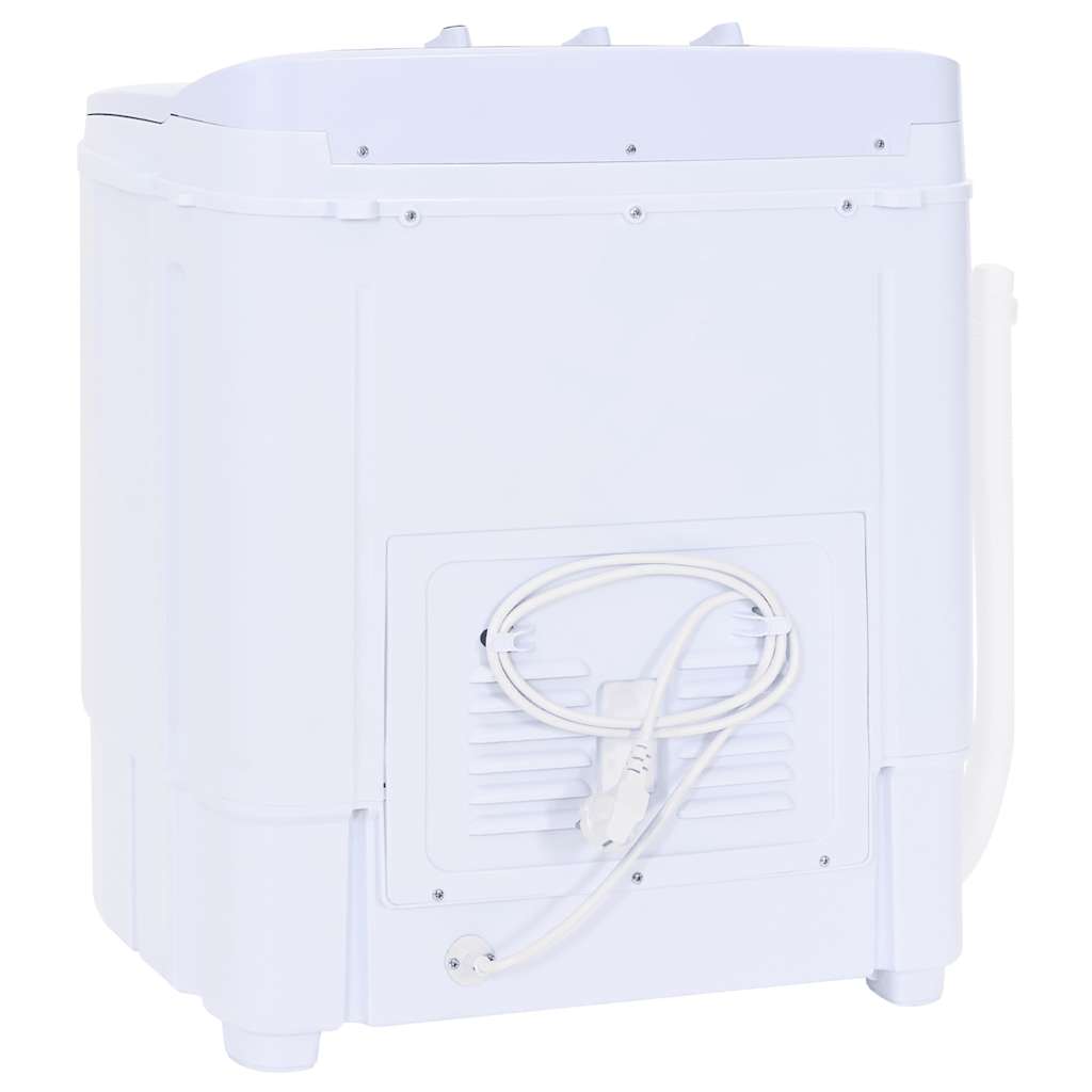 vidaXL Mini-Waschmaschine mit Schleuder und 2 Kammern 5,6 kg