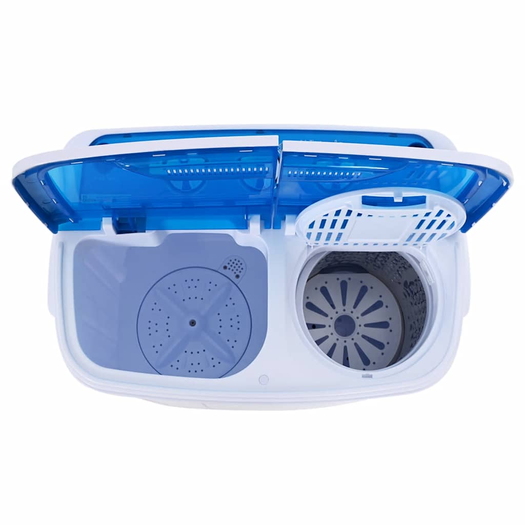 vidaXL Mini-Waschmaschine mit Schleuder und 2 Kammern 5,6 kg