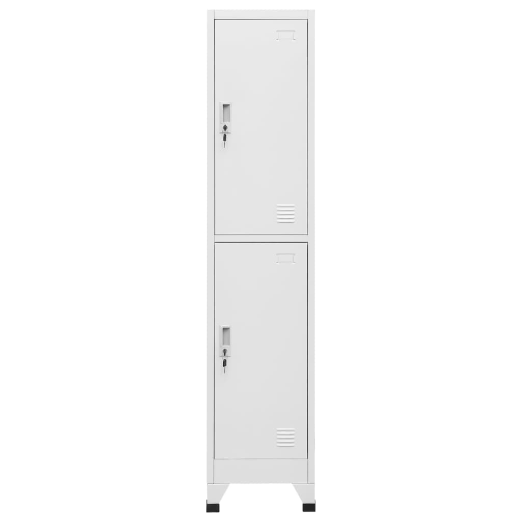 vidaXL Schließfachschrank mit 2 Fächern 38x45x180 cm