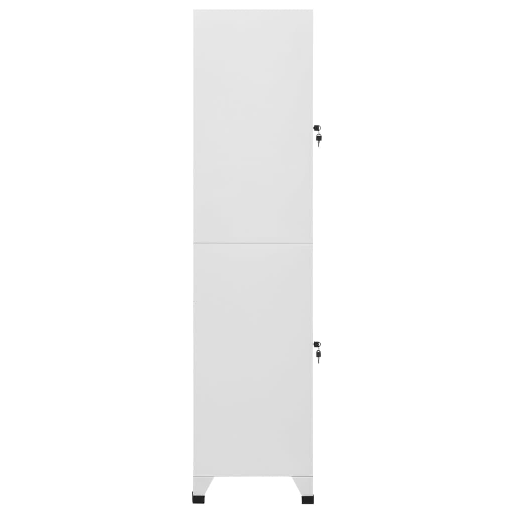 vidaXL Schließfachschrank mit 2 Fächern 38x45x180 cm