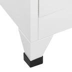 vidaXL Schließfachschrank mit 2 Fächern 38x45x180 cm