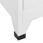 vidaXL Schließfachschrank mit 3 Fächern 38x45x180 cm