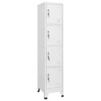 vidaXL Schließfachschrank mit 4 Fächern 38x45x180 cm
