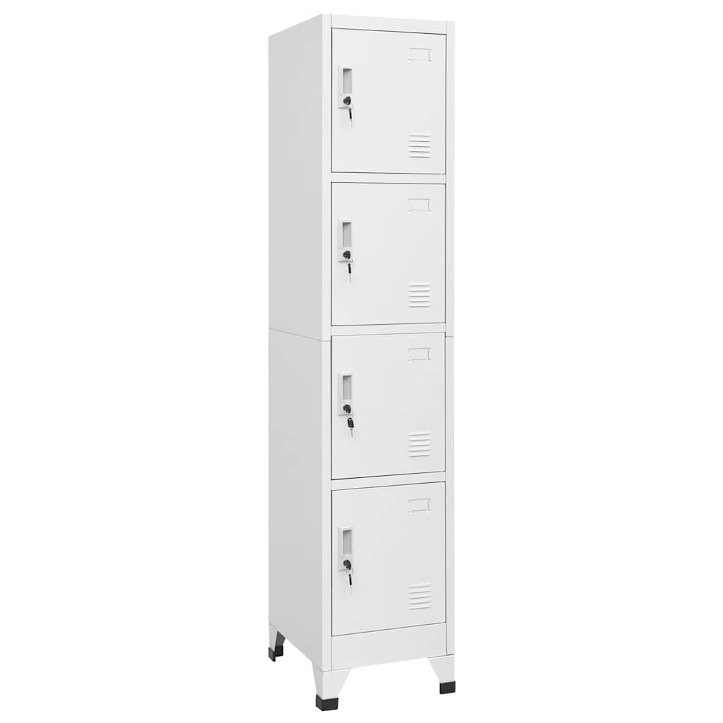 vidaXL Schließfachschrank mit 4 Fächern 38x45x180 cm