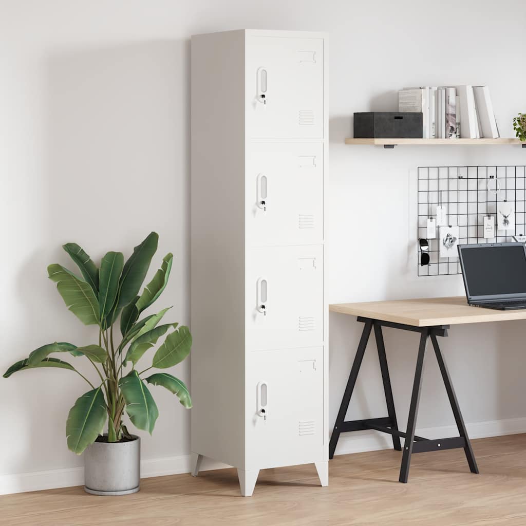 vidaXL Schließfachschrank mit 4 Fächern 38x45x180 cm