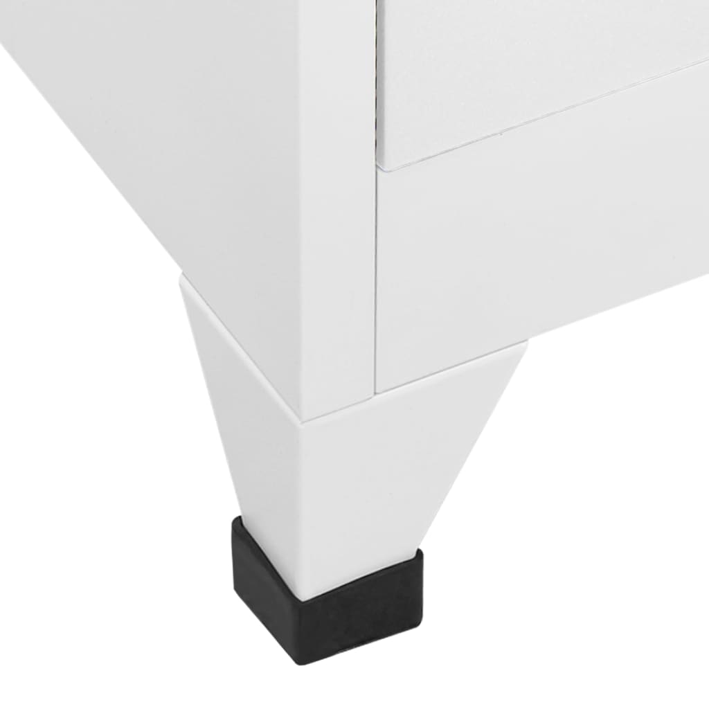 vidaXL Schließfachschrank mit 12 Fächern 90x45x180 cm