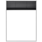 vidaXL Insektenschutz-Plissee für Fenster Aluminium 60 x 80 cm