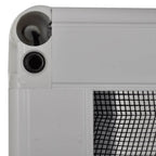 vidaXL Insektenschutz-Plissee für Fenster Aluminium 60 x 80 cm