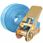 vidaXL Ratschen-Spanngurte 4 Stk. 0,8 Tonnen 6m×25mm Blau