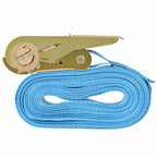 vidaXL Ratschen-Spanngurte 4 Stk. 0,8 Tonnen 6m×25mm Blau