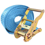 vidaXL Ratschen-Spanngurte 4 Stk. 2 Tonnen 6m×38mm Blau