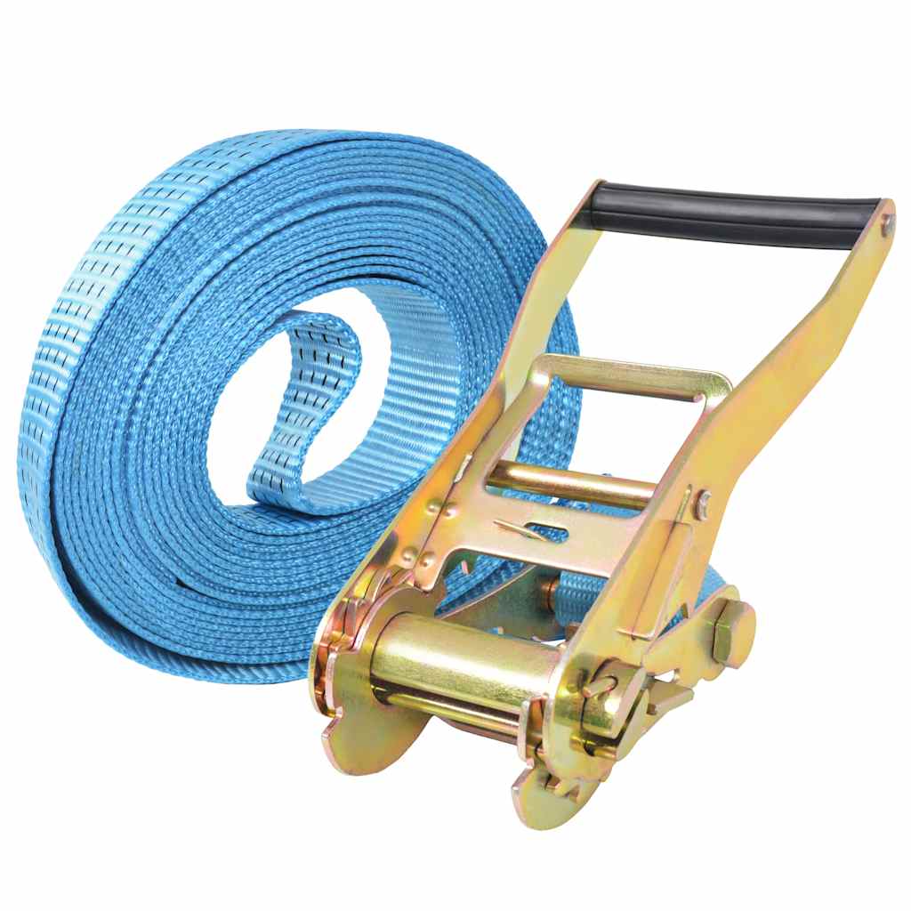 vidaXL Ratschen-Spanngurte 4 Stk. 4 Tonnen 8m×50mm Blau