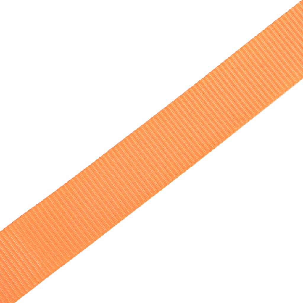vidaXL Ratschen-Spanngurte 10 Stk. 0,4 Tonnen 6m×25 mm Orange