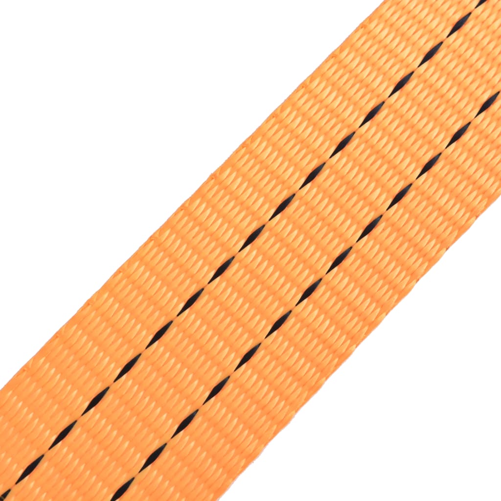 vidaXL Ratschen-Spanngurte 10 Stk. 1 Tonne 6m×38mm Orange