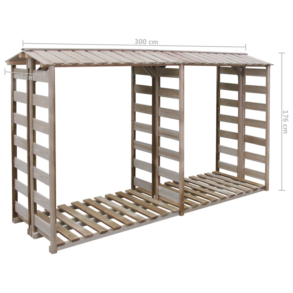 vidaXL Brennholz-Lagerschuppen 150x90x176 cm Kiefernholz Imprägniert