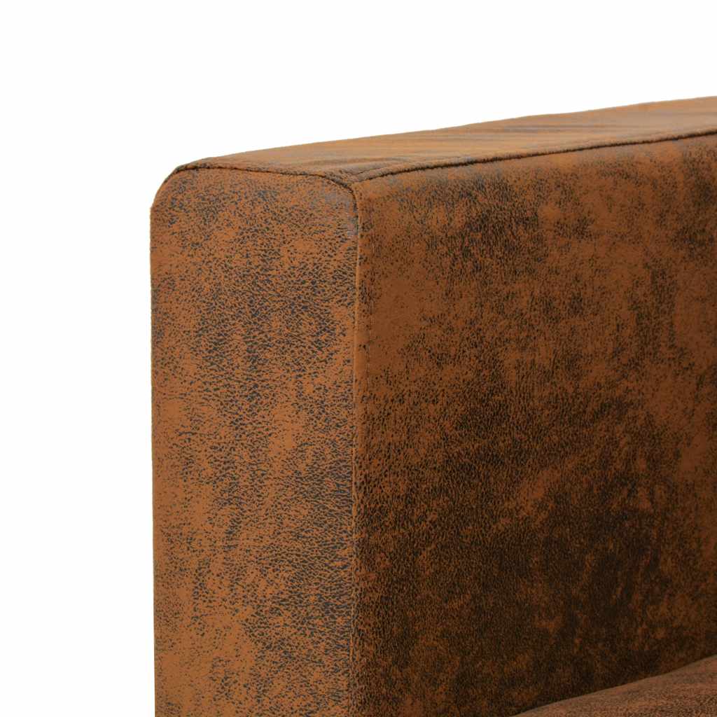 vidaXL Sessel Braun 82x73x82 cm Wildlederimitat