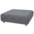 vidaXL Sitzhocker Stoff 80 x 80 x 30 cm Dunkelgrau
