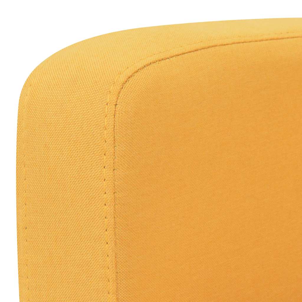 vidaXL Sofa 2-Sitzer 135x65x76 cm Gelb