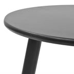 vidaXL Beistelltisch Set 2 Stk. Kiefernholz Massiv Schwarz