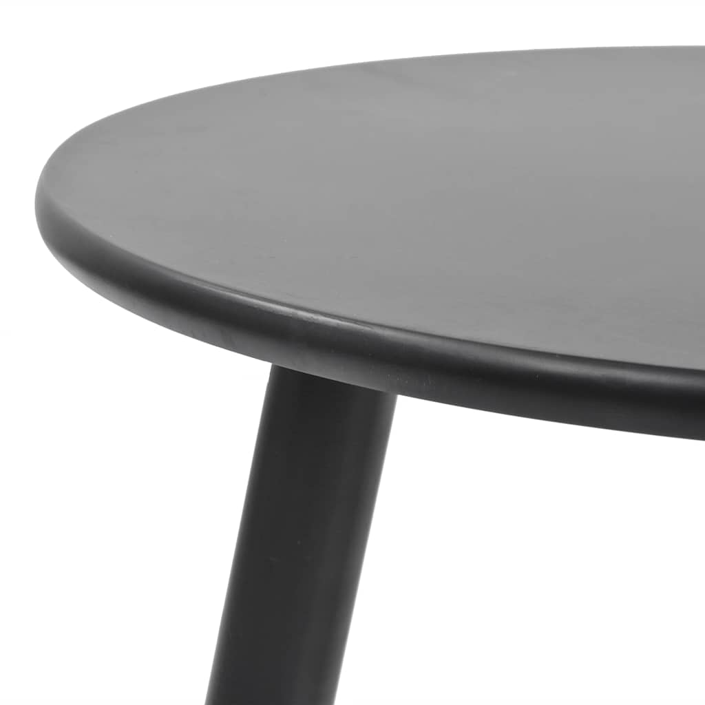 vidaXL Beistelltisch Set 2 Stk. Kiefernholz Massiv Schwarz