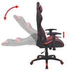 vidaXL Bürostuhl Gaming-Stuhl Neigbar Kunstleder Rot