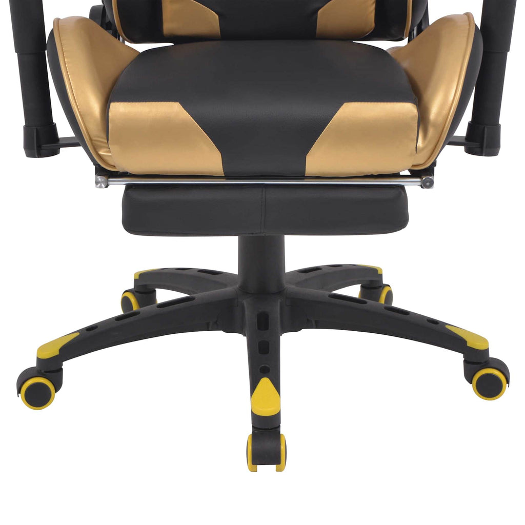 vidaXL Gaming Stuhl Gold 70 x 71 x 136 cm Kunstleder