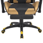 vidaXL Gaming Stuhl Gold 70 x 71 x 136 cm Kunstleder