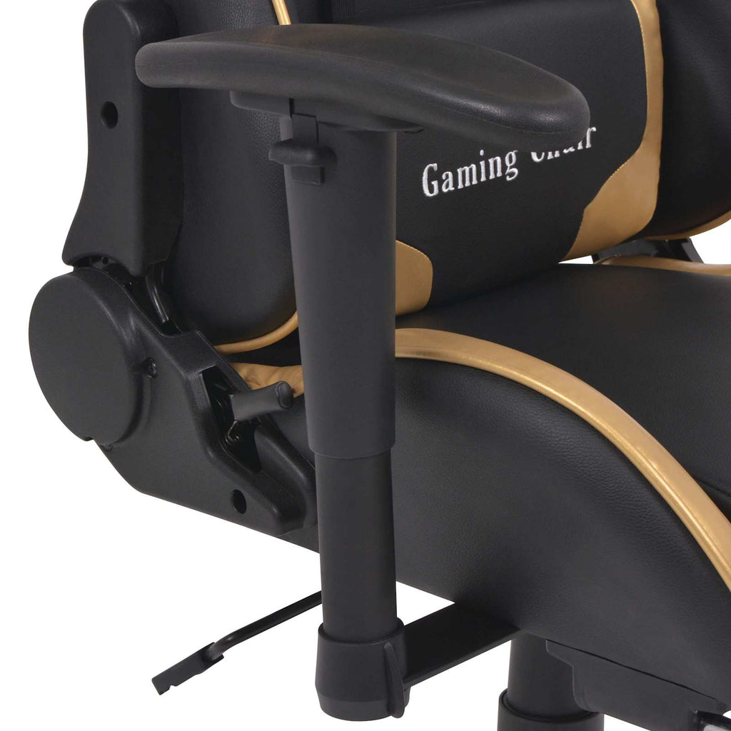 vidaXL Gaming Stuhl Gold 70 x 71 x 136 cm Kunstleder