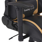 vidaXL Gaming Stuhl Gold 70 x 71 x 136 cm Kunstleder