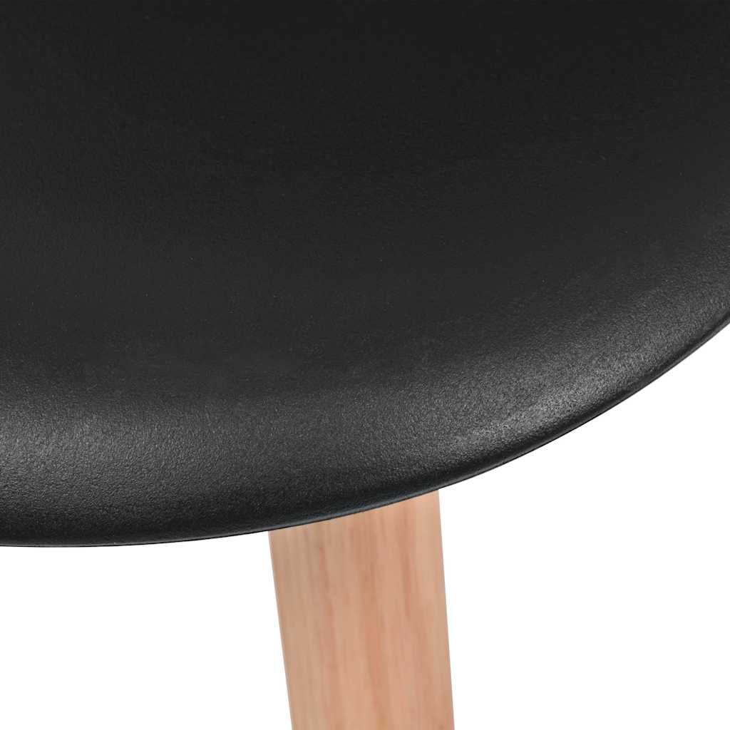 vidaXL Esszimmerstühle 2 Stk. Schwarz Kunststoff