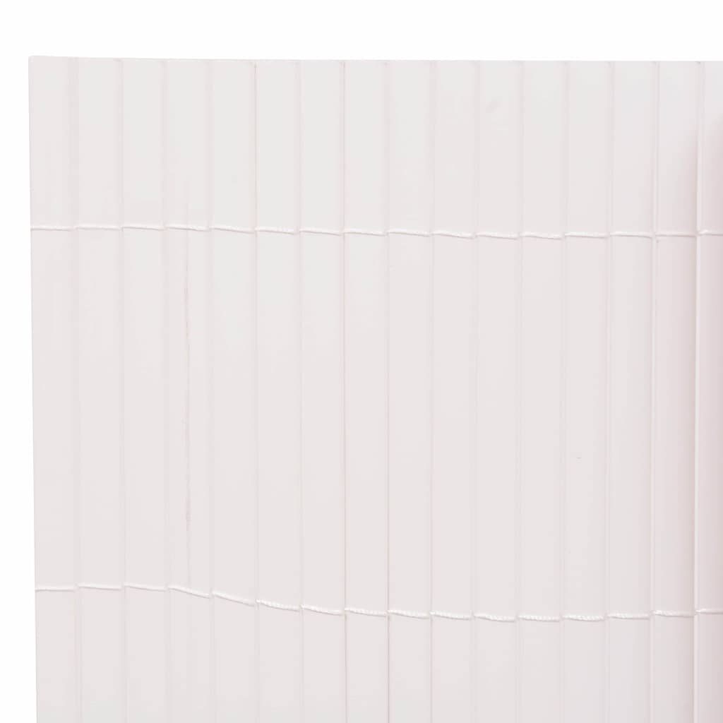 vidaXL Gartenzaun Doppelseitig 90 x 300 cm Weiß