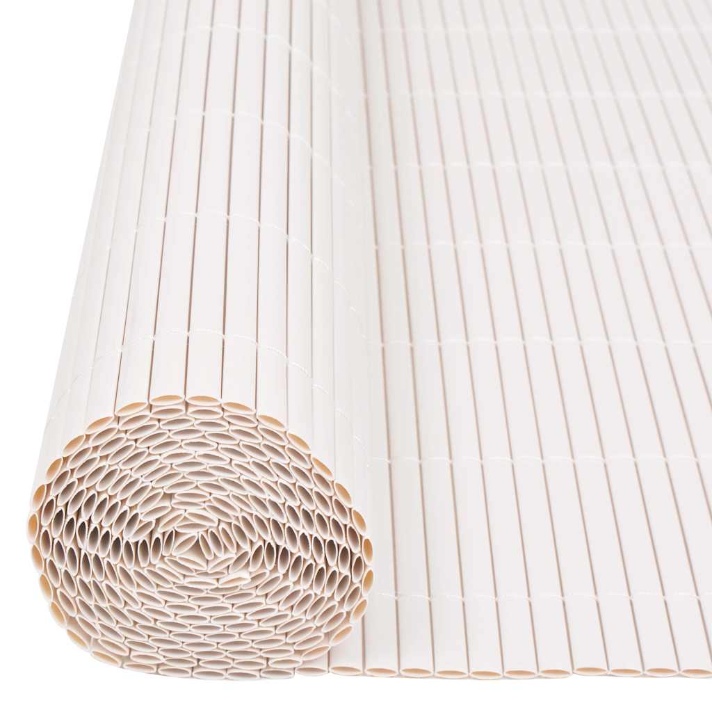 vidaXL Gartenzaun Doppelseitig 90 x 300 cm Weiß