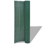 vidaXL Gartenzaun Doppelseitig PVC 90x300 cm Grün
