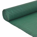 vidaXL Gartenzaun Doppelseitig PVC 90x300 cm Grün