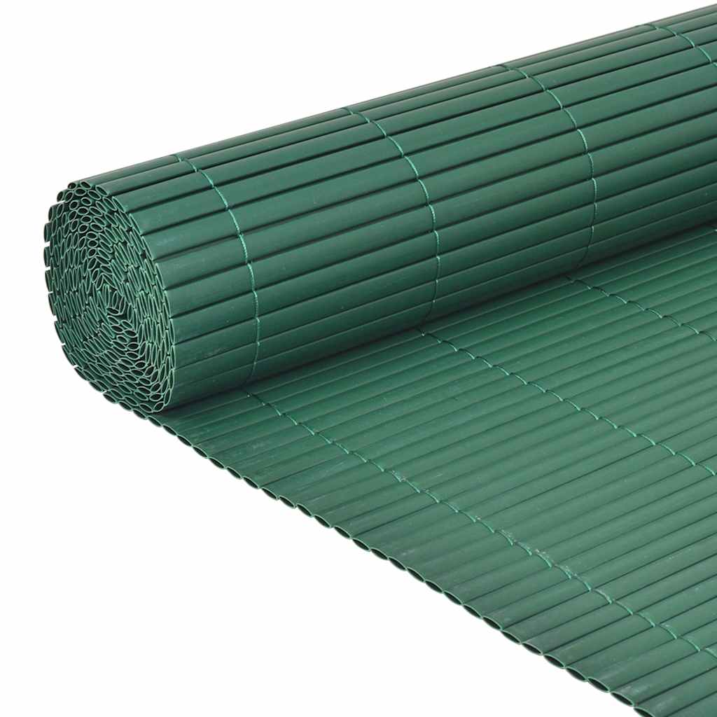 vidaXL Gartenzaun Doppelseitig PVC 90x300 cm Grün