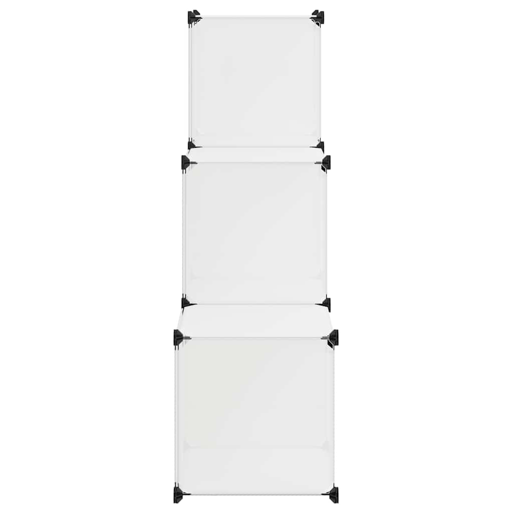 vidaXL Regalsystem Würfel-Regal mit 6 Fächern Weiß