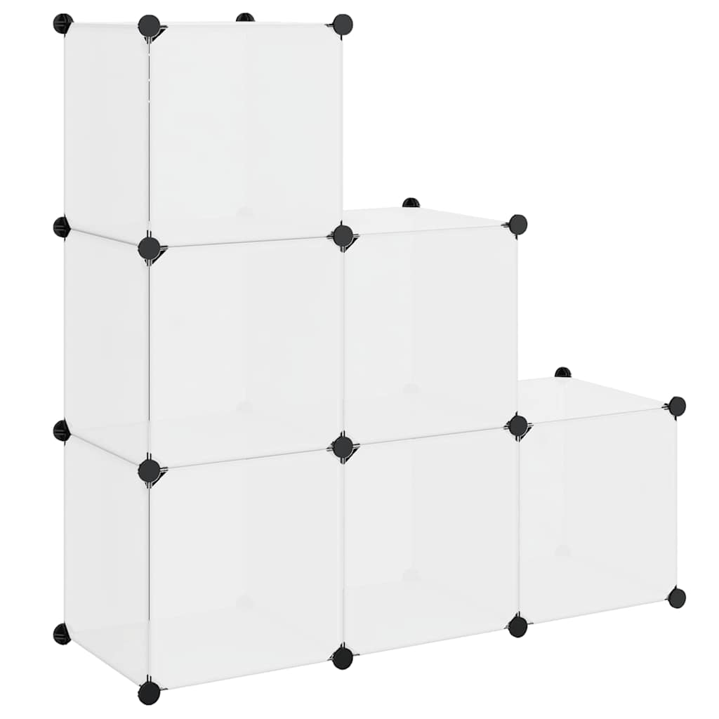 vidaXL Regalsystem Würfel-Regal mit 6 Fächern Weiß