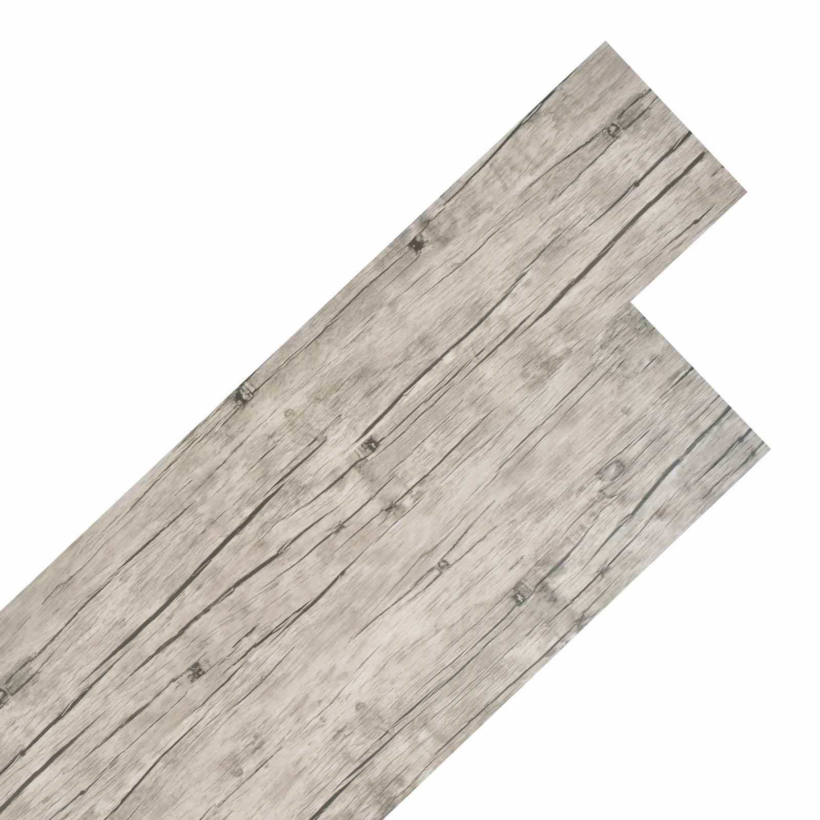 vidaXL Bodenplanken 18 pcs Grau 5,26 m² PVC