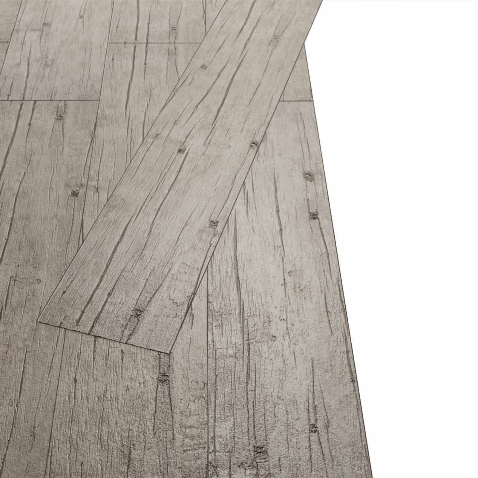 vidaXL Bodenplanken 18 pcs Grau 5,26 m² PVC