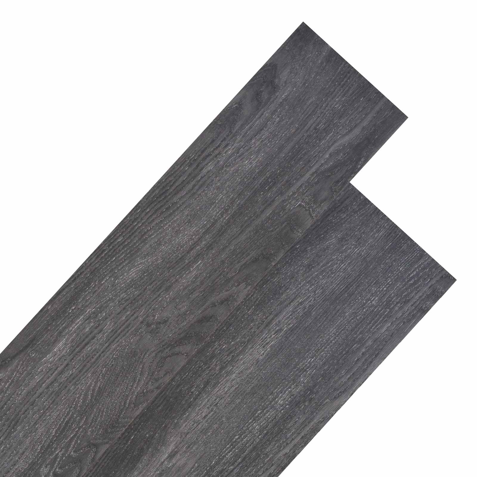 vidaXL Bodenplanken 18 pcs Schwarz und Weiß 5,26 m² PVC