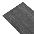 vidaXL Bodenplanken 18 pcs Schwarz und Weiß 5,26 m² PVC